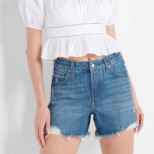 Mid Rise Jean Shorts